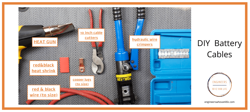 what you will need to build battery cables