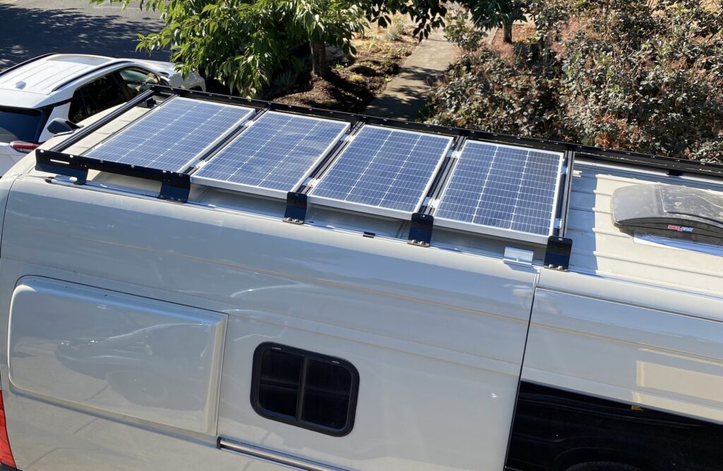 Camper Van Solar Panel Array: 4x100W Panels