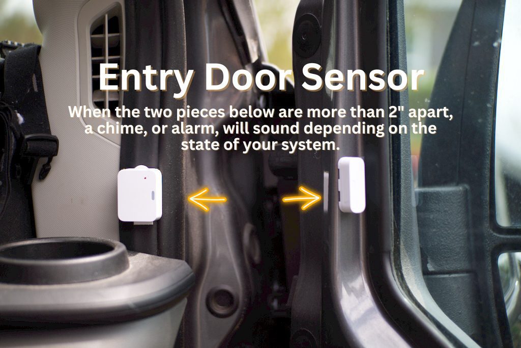 Van Life Security System Entry Sensors